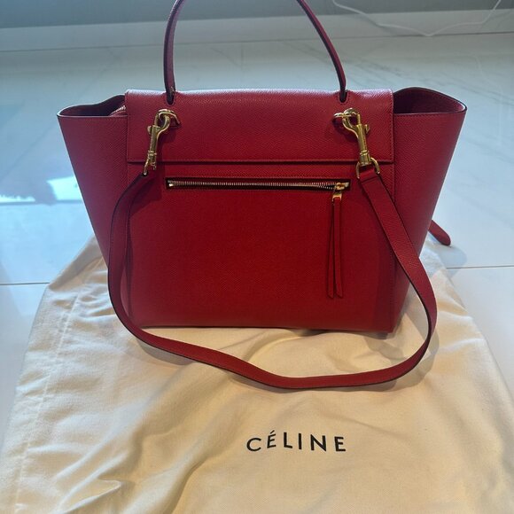 Celine Mini Belt Bag in Coquelicot - Picture 3 of 16